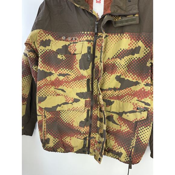 Burton Phantom Snowboard Jacket Hooded Ski Brown Outdoor Men's Size Large - Picture 3 of 16